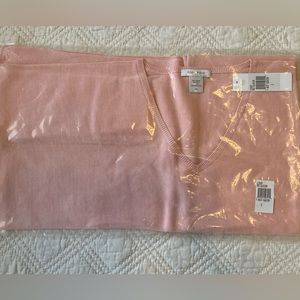 Pink L/2 Joan Vass cotton sweater